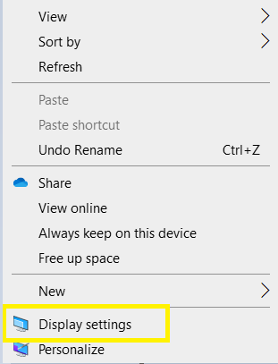 Changing Your Screen Resolution ( Display Setting)