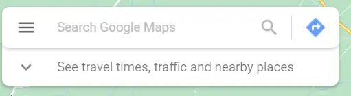 Search button on Google Maps.