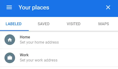 Steps to submit your home address on Google Maps.